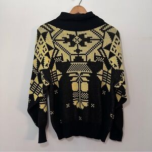 Vintage Amita Italian Wool Blend Cottagecore Vibrant Turtleneck Sweater Sz Large